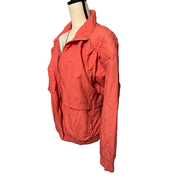 Vintage Prince Tennis Jacket Adult Medium Pink 90's Windbreaker Lined Full Zip - Picture 3 of 5